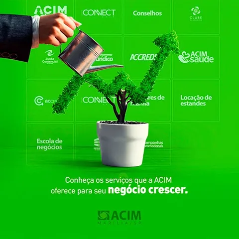 ACIM post: hand watering a plant shaped like a rising growth arrow
